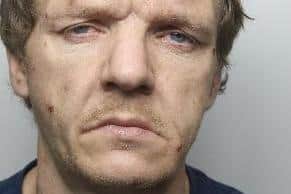 Pictured is Tony Ellison, aged 39, of Lothian Road, Doncaster, who has been sentenced at Sheffield Crown Court to 18 months of custody after he admitted dangerous driving and driving without a licence an insurance.