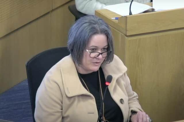 Conservative group leader Councillor Jane Cox questions Mayor Ros Jones over DBS checks.