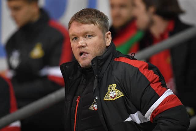 Doncaster Rovers' manager Grant McCann.