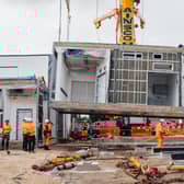 £15 million surgical unit at hospital inches closer to completion.