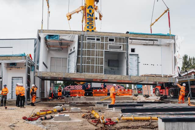 £15 million surgical unit at hospital inches closer to completion.