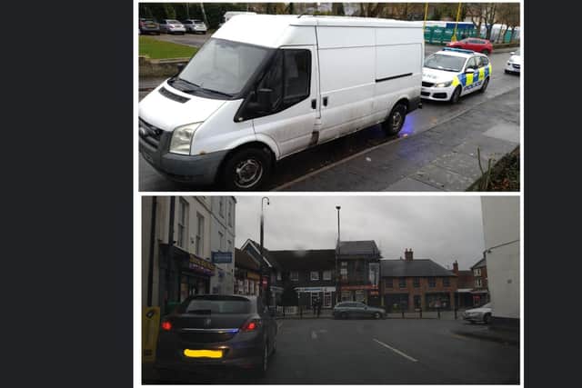 A van was seized by police and several parking offences found during an operation in Thorne.