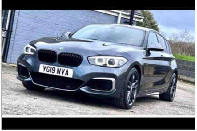 The family's BMW was stolen from outside their house by an armed gang.