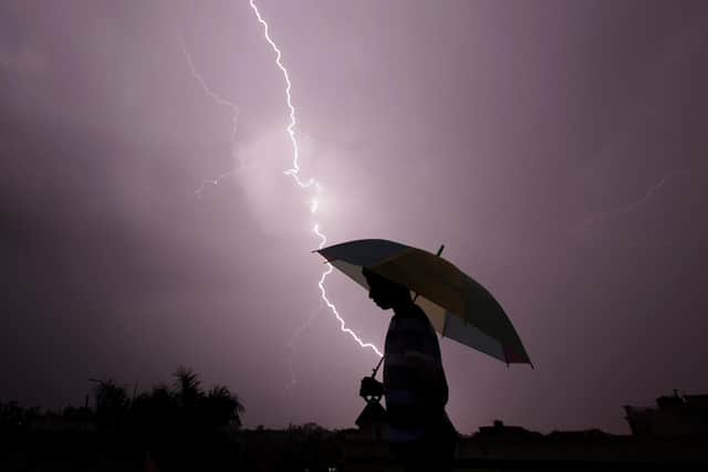 Doncaster will see thunder and lightening today.