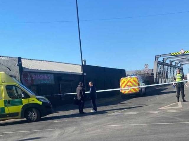 Friars Gate was sealed off with police and ambulances at the scene.