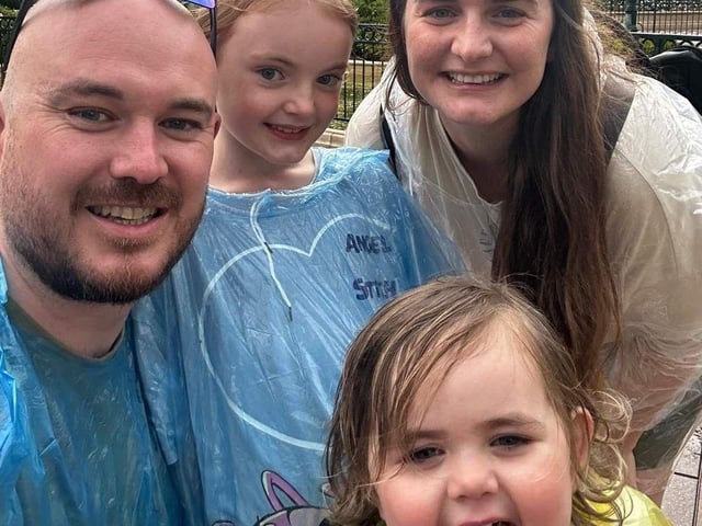 Harper and family, following treatment.