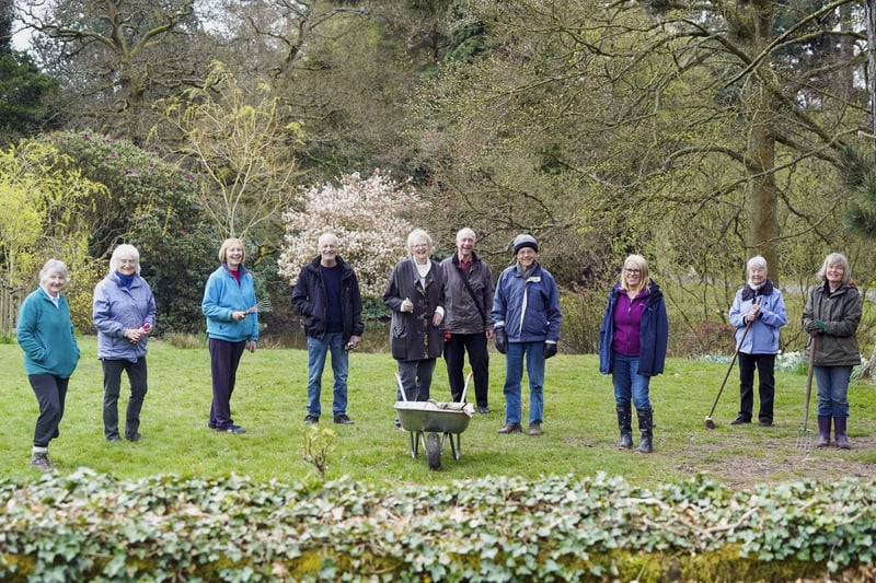 Volunteer gardeners at Whirlow Brook Park, pictured earlier this year