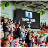 Doncaster Rovers fans paid tribute to Sammy Chung.
