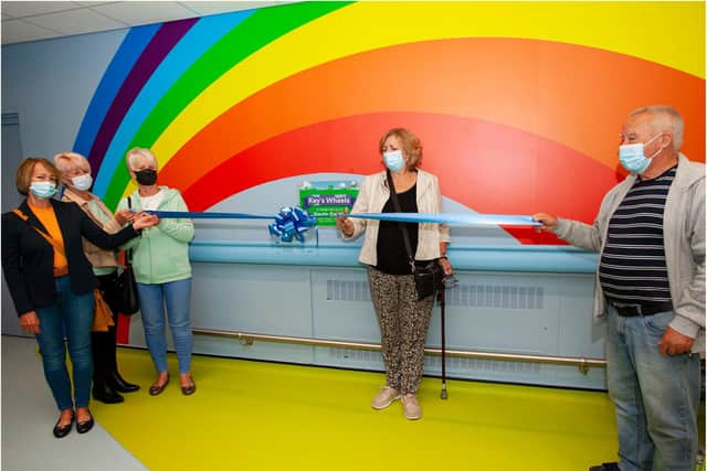 Diane Smith opened the new Kev's Wheels department at DRI.