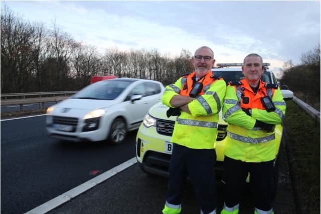 Andy Binns (left) and Mark Meadows have been working together for more than five years. Credit: Channel 5/Fearless Television