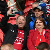 Rovers superfan Paul Mayfield is pictured before the win over Cheltenham. Photo: Howard Roe/AHPIX LTD