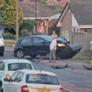 The aftermath of the smash in Kirk Sandall. (Photo: Phillip Simon Watkins).