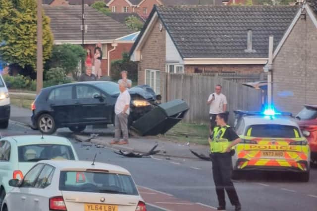 The aftermath of the smash in Kirk Sandall. (Photo: Phillip Simon Watkins).