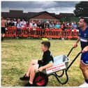 The wheelbarrow races are an annual tradition in Braithwell.
