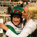 Kerry and her mum after the 2015 Macmillan race