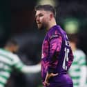GLASGOW, SCOTLAND - JANUARY 08: Glenn Middleton of Dundee United looks on during the William Hill Premiership match between Celtic FC and Dundee United at Celtic Park on January 08, 2025 in Glasgow, Scotland. (Photo by Ian MacNicol/Getty Images)