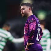 GLASGOW, SCOTLAND - JANUARY 08: Glenn Middleton of Dundee United looks on during the William Hill Premiership match between Celtic FC and Dundee United at Celtic Park on January 08, 2025 in Glasgow, Scotland. (Photo by Ian MacNicol/Getty Images)