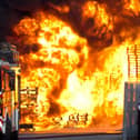 File picture shows South Yorkshire firefighters