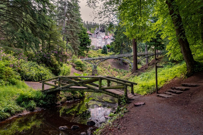 The magnificent Cragside House seen in the beautiful woodland surroundings created by William Armstrong, 1st Baron Armstrong. There are so many fabulous views at Cragside, but you can't beat this one.