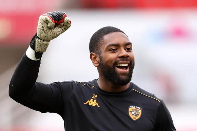 The 20-year-old Hull City goalkeeper arrived on deadline day on a loan deal until the end of the campaign. He's previously been on the books of Tottenham Hotspur and spent a small portion of time on loan at Stevenage last season.