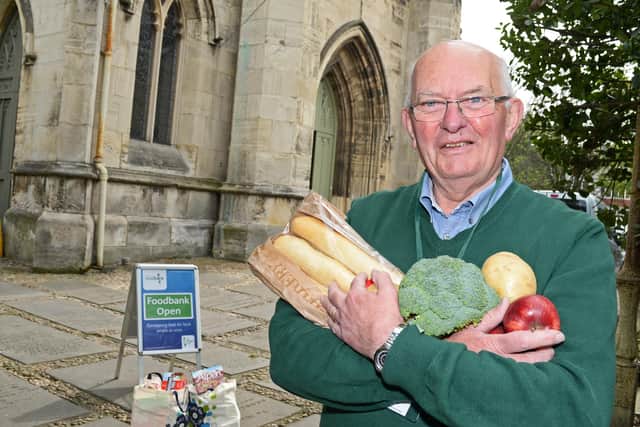 Peter Oldale, pictured outside the Doncaster Foodbank at Christchurch, Thorne Road. Picture: Marie Caley NDFP Foodbank Christchurch MC 1