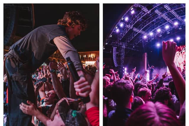 Turnstile went down a storm at The Piece Hall in Halifax. (Photos: Cuffe and Taylor).