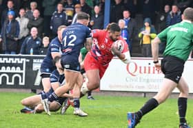 Action from the Dons’ win at Swinton Lions. Picture via @Doncaster_RLFC