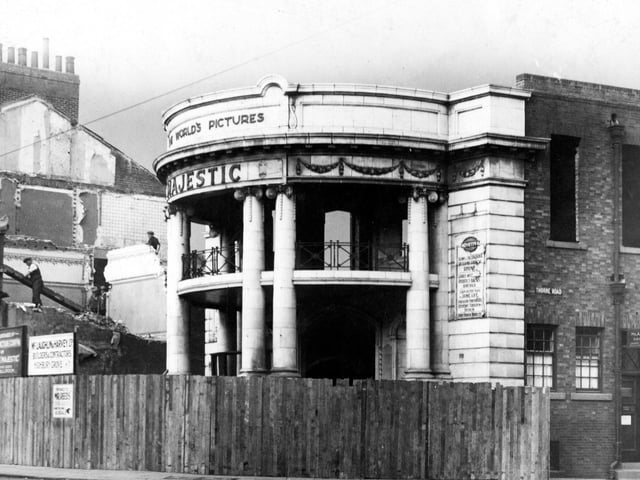 Demolition begins on the Majestic Cinema, Hall Gate, Doncaster