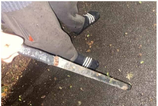 The knife was found in Elmfield Park.