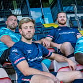 Doncaster Knights have unveiled their home and away shirts for the 2023/24 season. Photo: Kitlocker