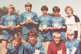 Do you recognise anyone in this football photo from the early 1980s?