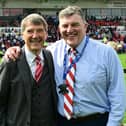 Rovers chairman Terry Bramall and chief executive Gavin Baldwin. Pic: Howard Roe.