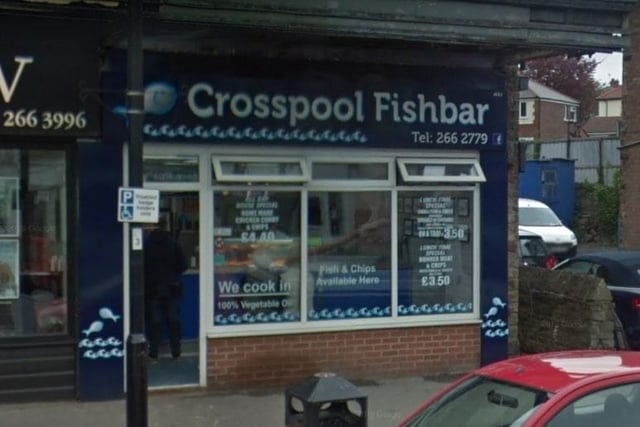 Crosspool Fish Bar, on Sandygate Road, has a top hygiene score.