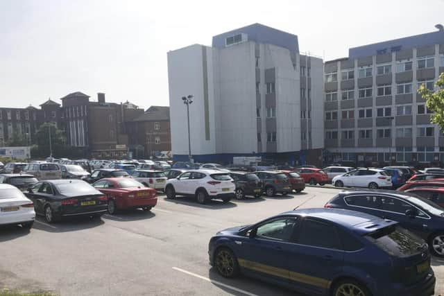 Doncaster Royal Infirmary car park.