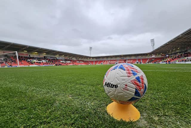 A general view of the Eco-Power Stadium, the home of Doncaster Rovers. Photo: Howard Roe.