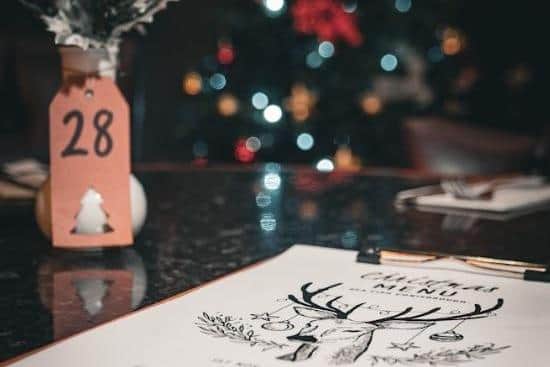 The restaurant has a Christmas menu to pick from until January 5.