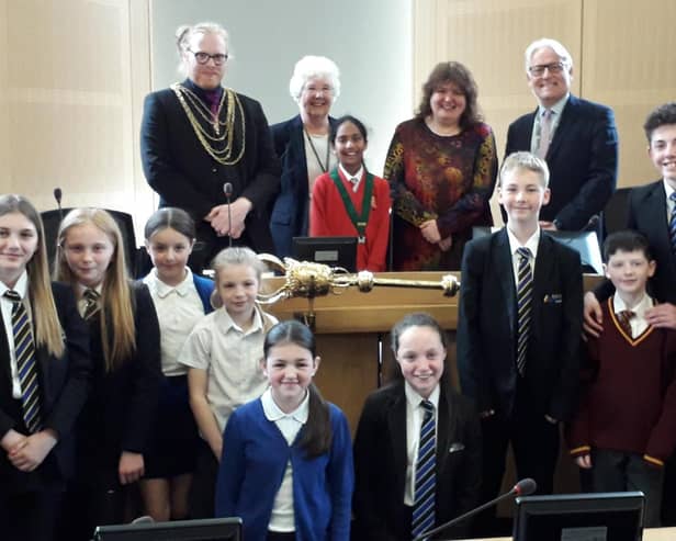 Young online safety campaigners recognised by the City of Doncaster Council.