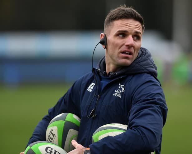 Doncaster Knights head coach Joe Ford oversaw victory over Caldy (Picture: Jonathan Gawthorpe)