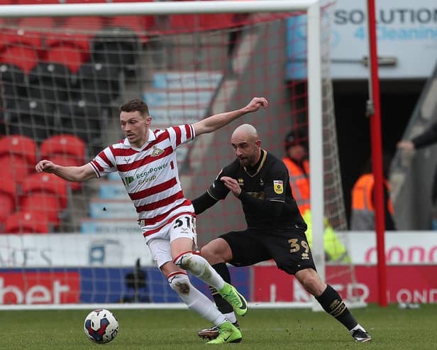 Caolan Lavery in action for Doncaster Rovers (credit: Mark Fletcher | MI News).