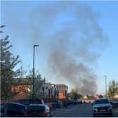 Residents have reported a huge plume of smoke over the Balby Carr Bank area.