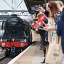 The Flying Scotsman roared back into Doncaster on Friday.