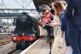 The Flying Scotsman roared back into Doncaster on Friday.