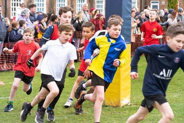 Action from the U11s boys’ race.