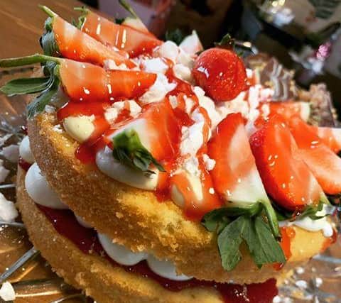 Cakes at the Dainty Dorris cafe.