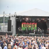 UB40 performing at Doncaster Racecourse.