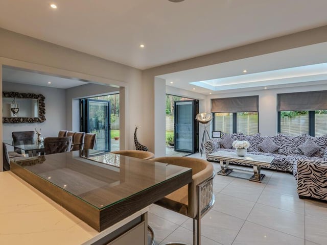 The ground floor arrangement is ideal for entertaining.