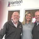Craig Harrison, Annabel Harrison and Tim Harrison from Harrison Family Vets.