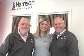 Craig Harrison, Annabel Harrison and Tim Harrison from Harrison Family Vets.