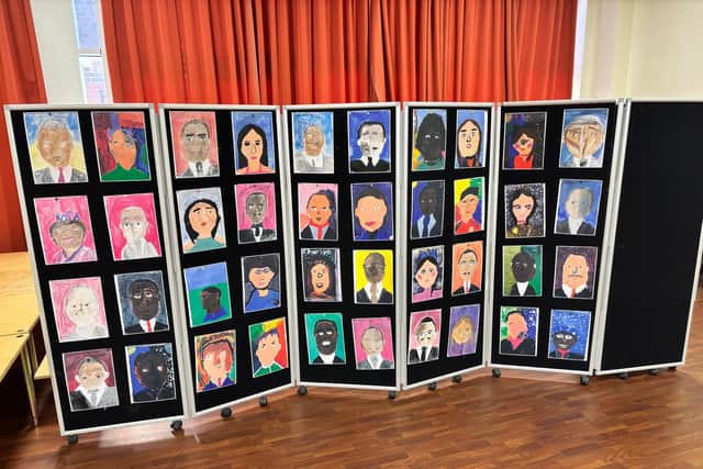 Artwork from Carcroft School pupils