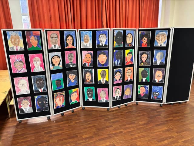 Artwork from Carcroft School pupils